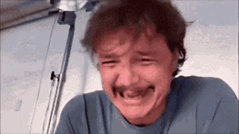 pedro pascal gif|pedro pascal laugh cry meme.